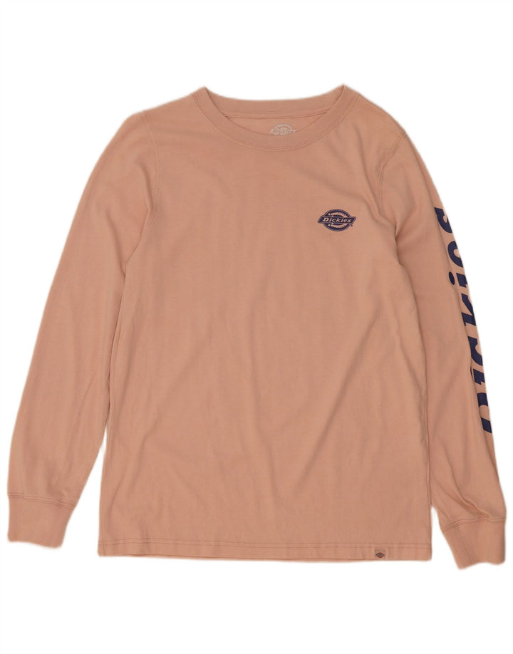Dickies Top grafic pentru femei cu mânecă lungă UK 12 Roz mediu