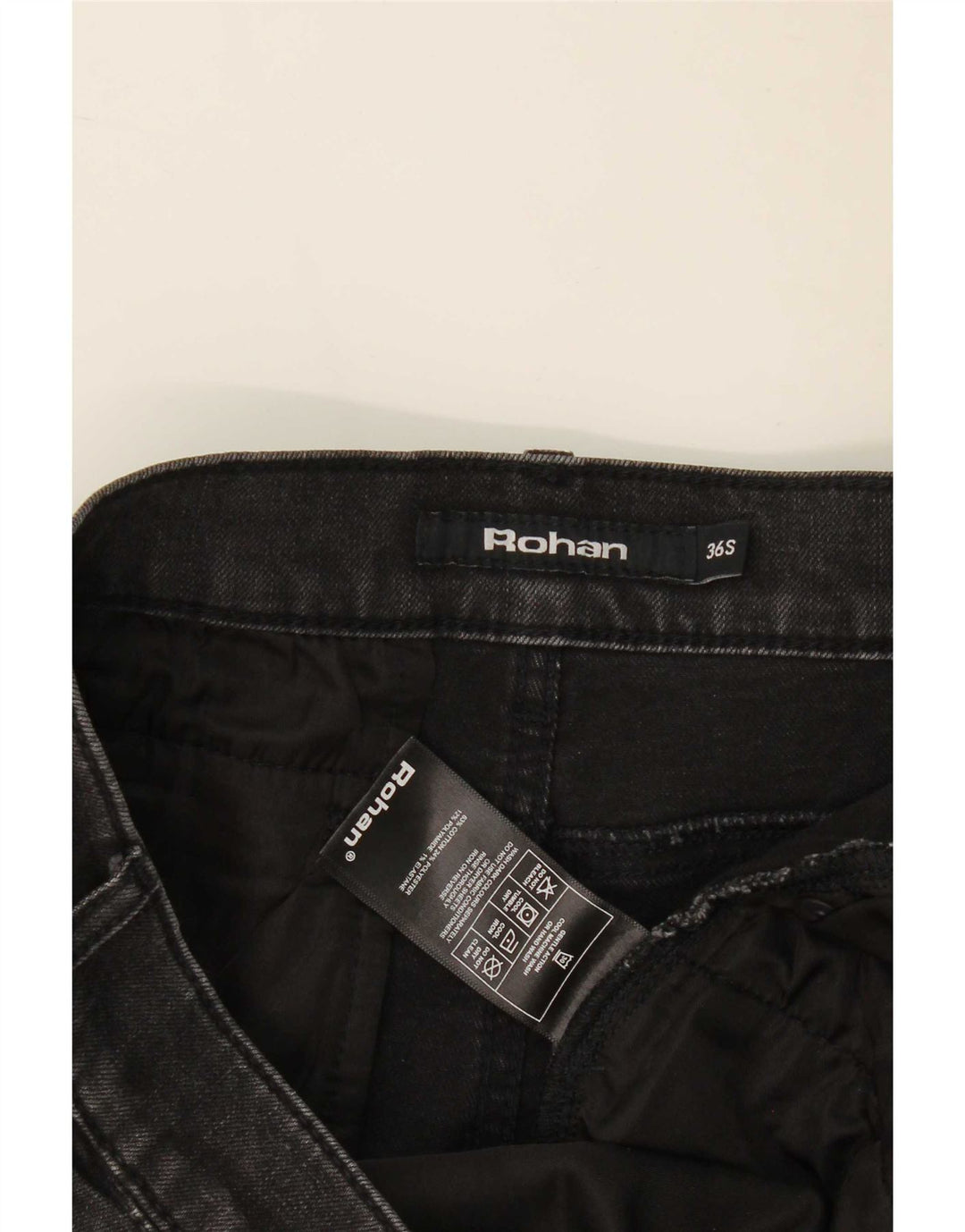 Rohan Jeans drept bărbați W36 L29 bumbac negru
