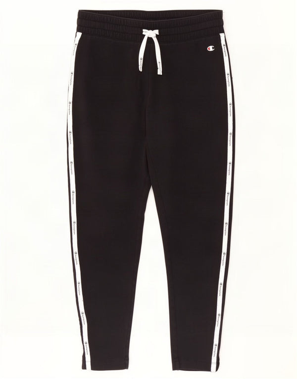 Pantaloni de trening cu grafic pentru femei Champion UK 12 Medium Black Colorblock