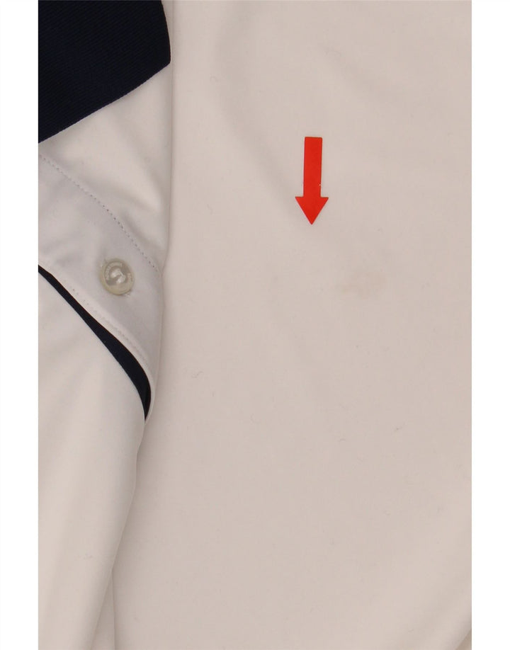 Tricou polo pentru bărbați Adidas XL, alb, poliester color bloc
