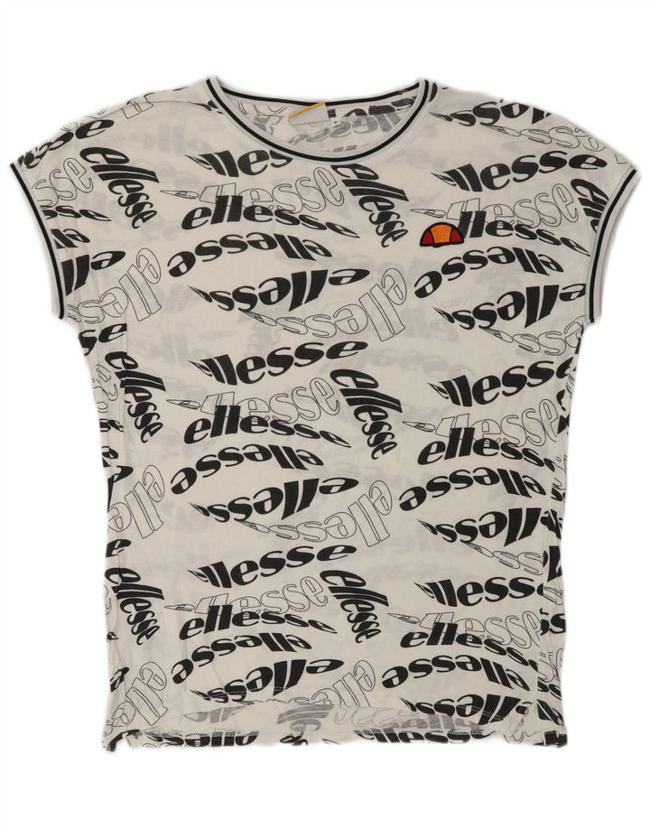 Tricou grafic ELLESSE pentru bărbați Top mic alb