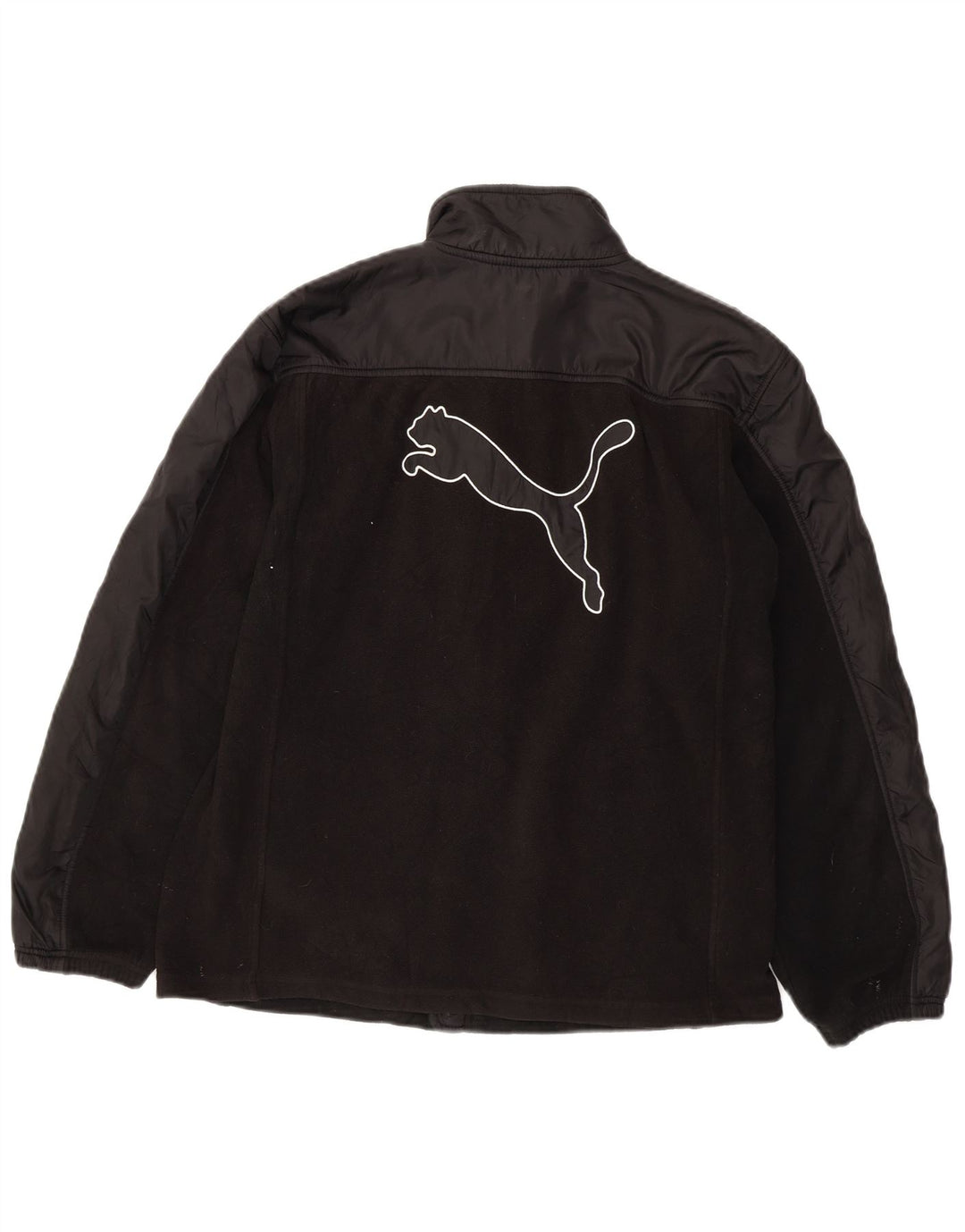 Jachetă cu fleece grafică Puma pentru băieți 13-14 ani XL poliester negru