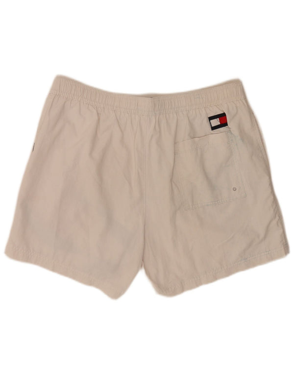 Pantaloni scurți de înot obișnuiți pentru bărbați Tommy Hilfiger, XL, alb, bloc de culoare