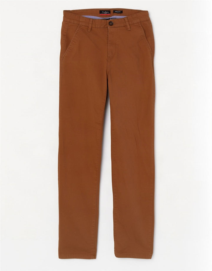 Pantaloni chino pentru bărbați Pierre Cardin, cu ajustare normală, L30 L30, poliester bej