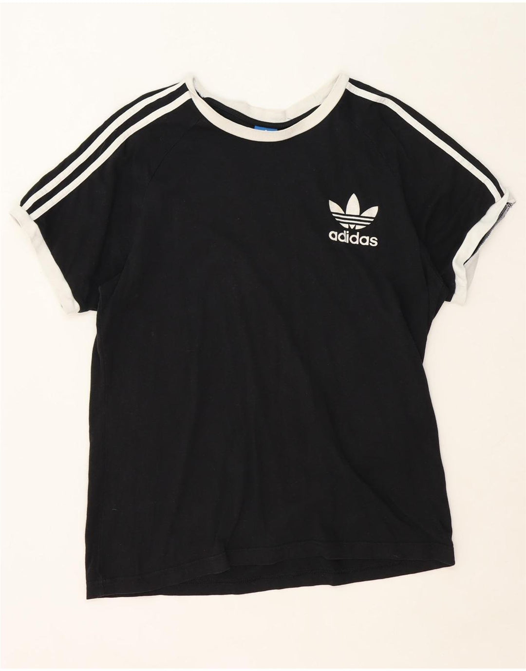 Tricou pentru bărbați Adidas Top Mediu Negru Poliester Bloc de culoare