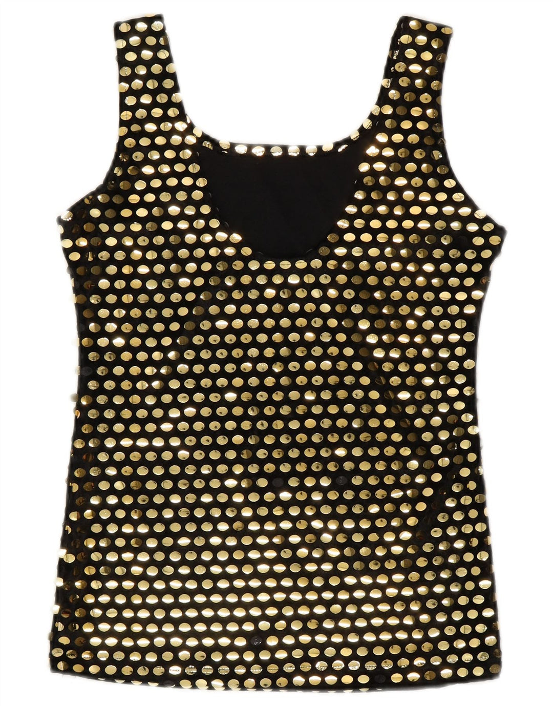 Bluză fără mâneci pentru femei vintage UK 10 Poliester negru mic