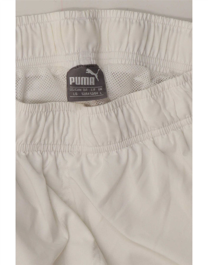 Pantaloni scurți sport Puma pentru bărbați, mari, albi