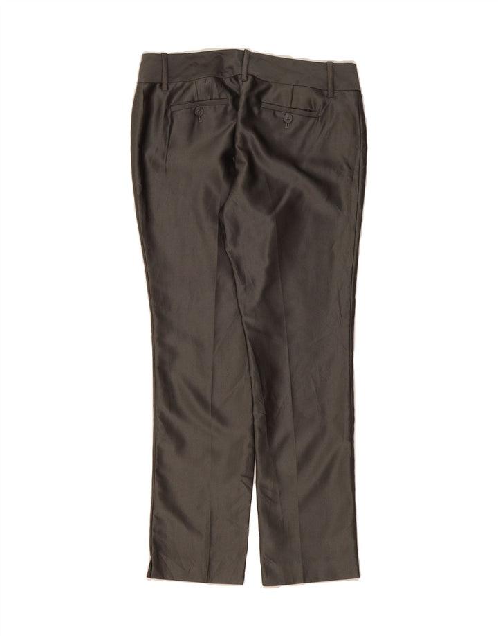 MICHAEL KORS Womens Slim Casual Trousers US 4 Small W30 L28 Grey Polyester Vintage Michael Kors and Second-Hand Michael Kors from Messina Hembry 