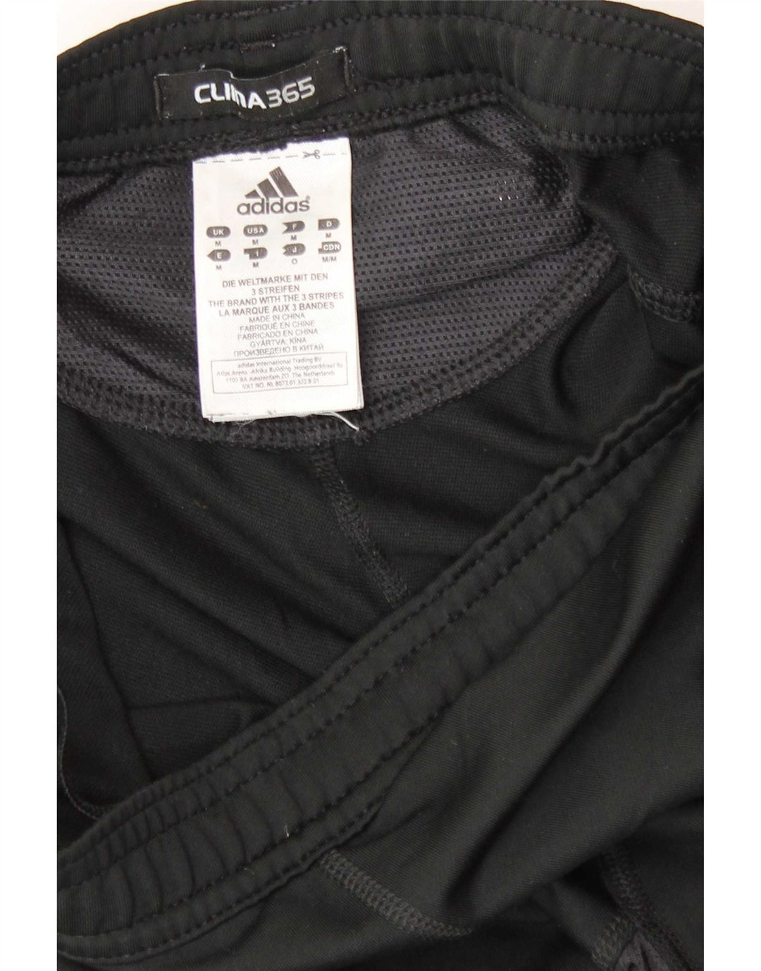 Pantaloni adidas Clima 365 pentru bărbați, poliester mediu negru