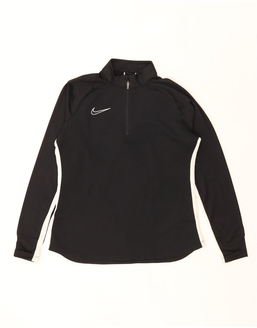 Hanorac pentru bărbați Nike Dri Fit, cu fermoar, cu gât, negru, mediu, colorblock