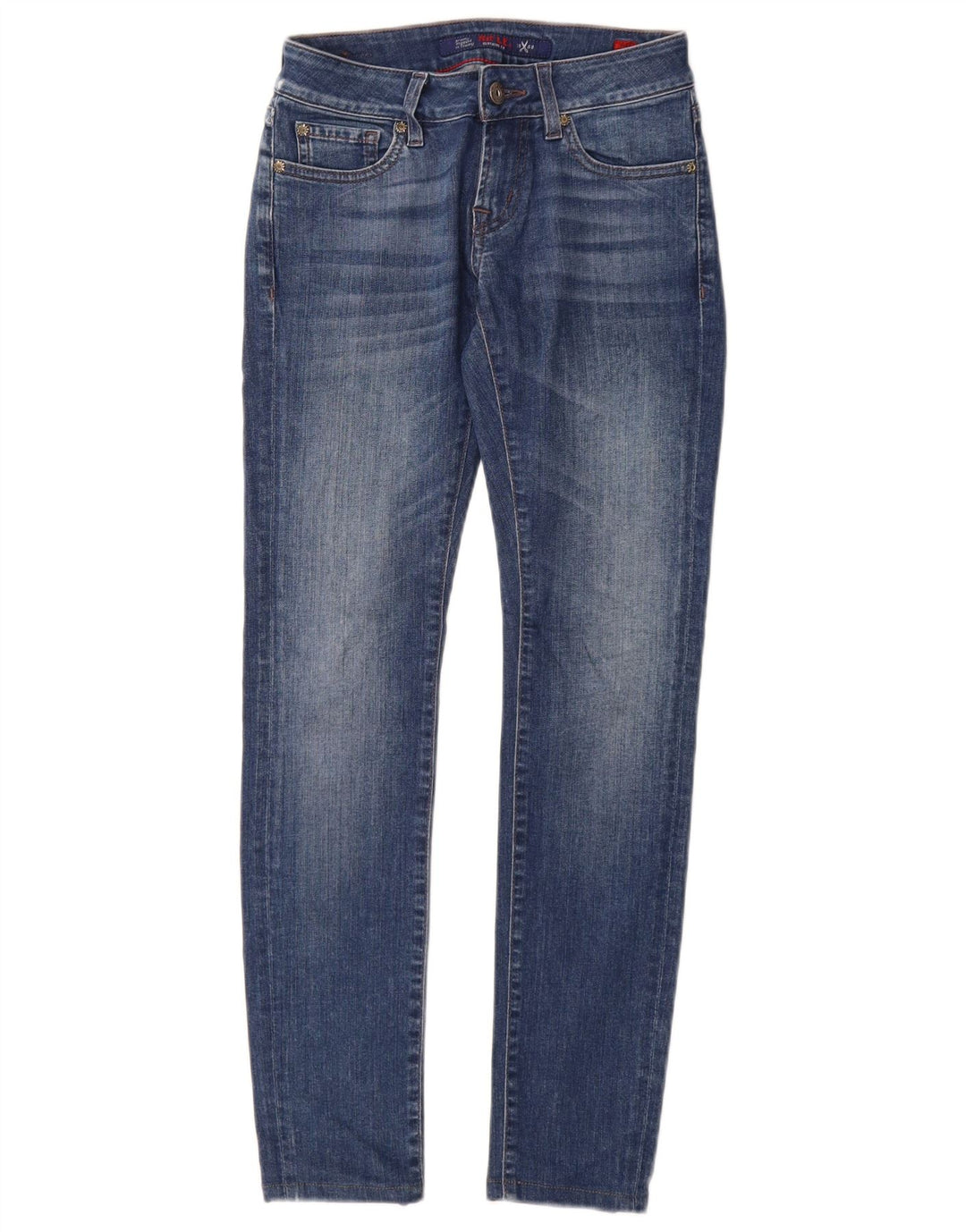 Blugi skinny pentru femei Rifle W25 L28 Albastru