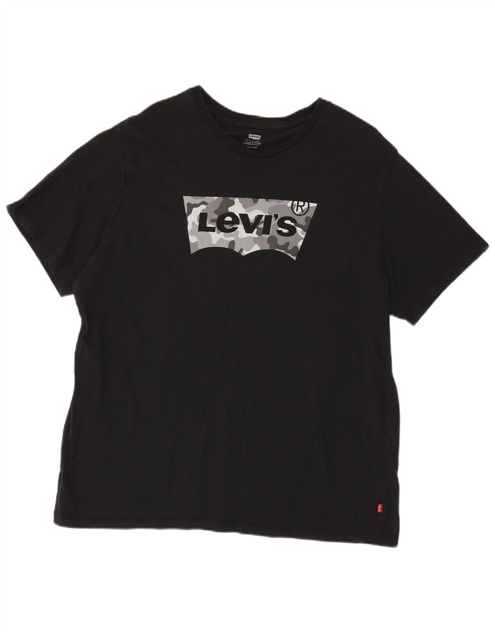 Tricou grafic pentru bărbați LEVI'S Top XL bumbac negru