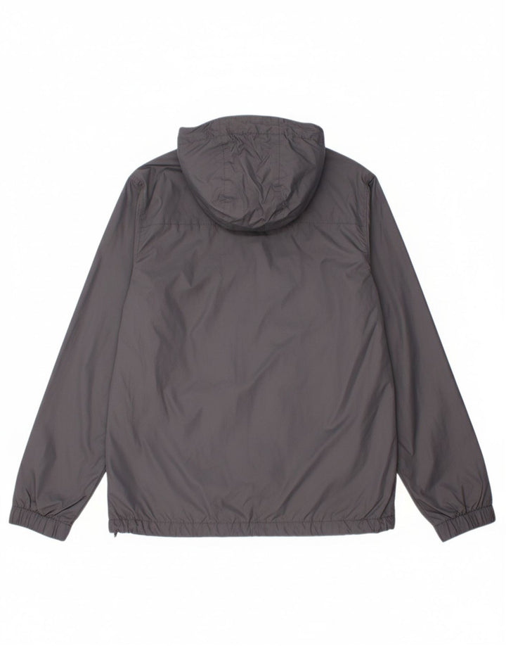 MOUNTAIN WAREHOUSE Mens Hooded Rain Jacket UK 36 Small Grey Polyester