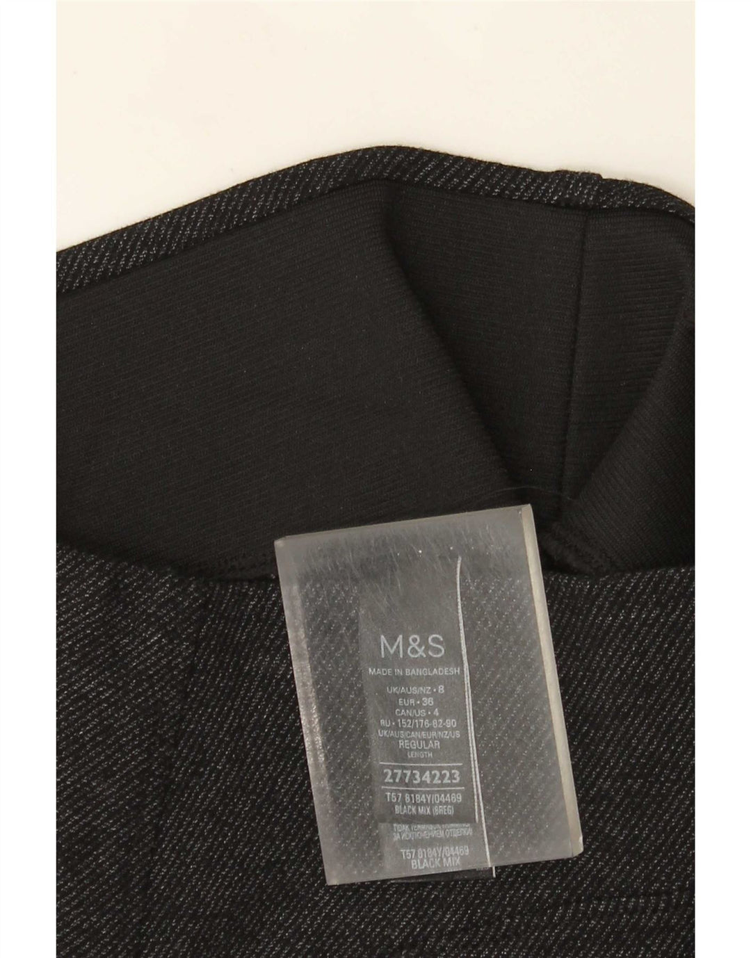 Leggings pentru femei Marks & Spencer UK 8 Small Black Flecked Viscose