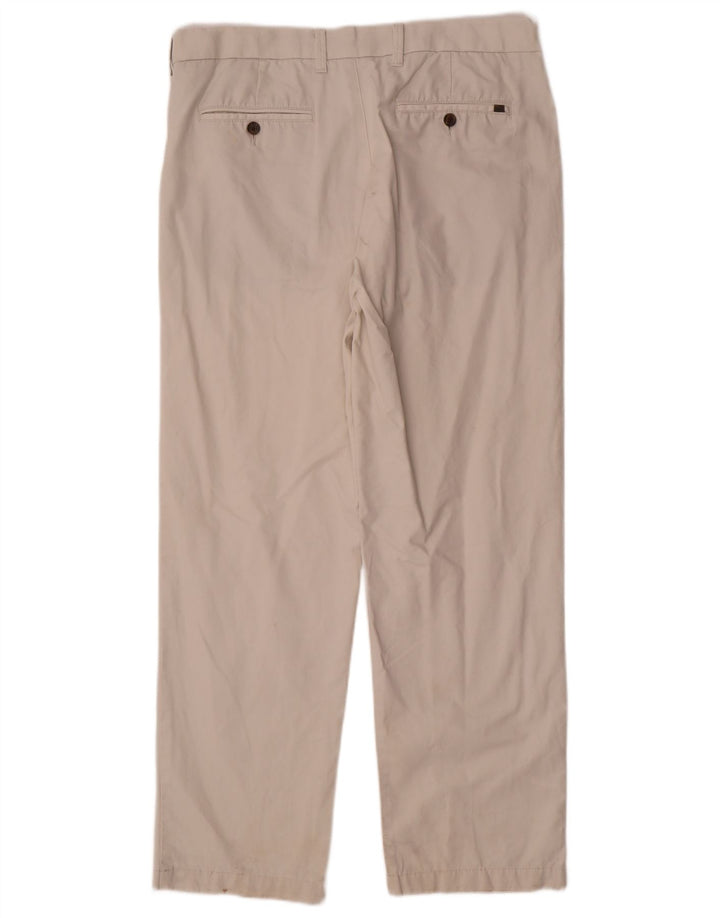 Pantaloni chino obișnuiți, drepti, pentru bărbați Marks & Spencer, W36 L31, alb