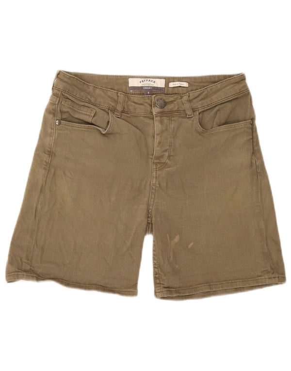 Pantaloni scurți casual pentru femei Fat Face UK 8 Small W28 Kaki Bumbac