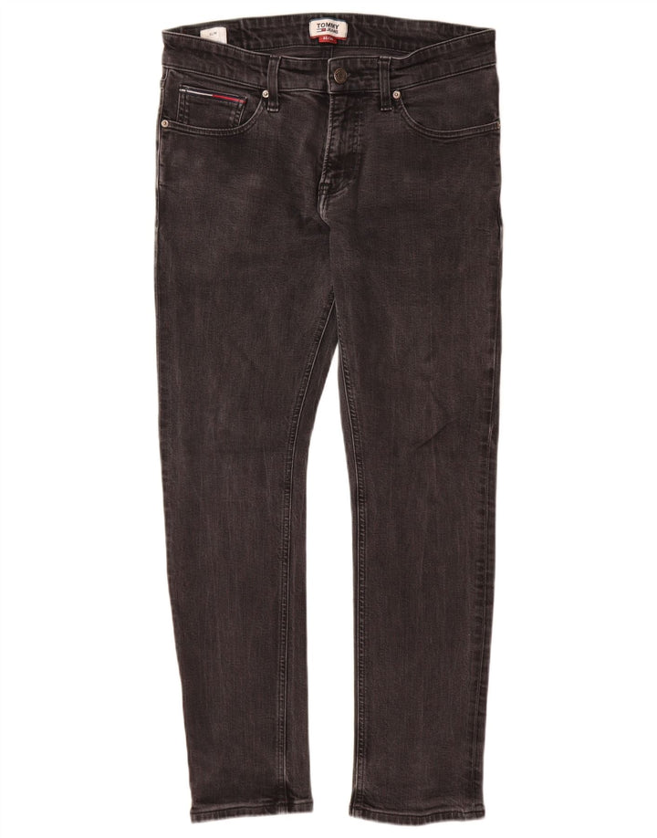 Blugi slim pentru bărbați Tommy Hilfiger W32 L30 bumbac gri