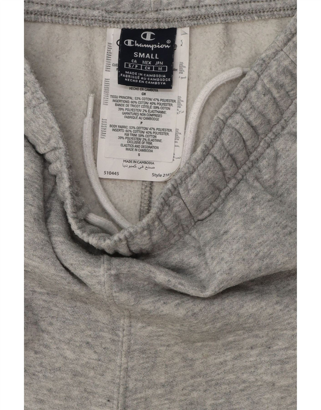 Pantaloni de trening pentru bărbați Champion Pantaloni de jogging Bumbac gri mic