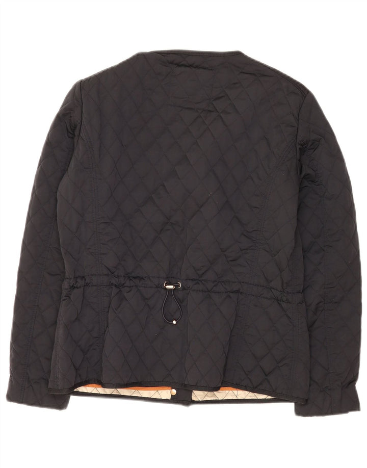 Jachetă matlasată Massimo Dutti pentru femei UK 14 Poliester negru mare
