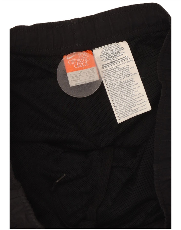 Pantaloni scurti sport grafic NIKE pentru bărbați, nailon mic, negru