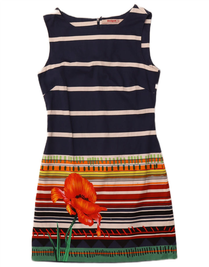 Rochie teacă fără mâneci pentru femei Desigual EU 36 Mic bleumarin cu dungi