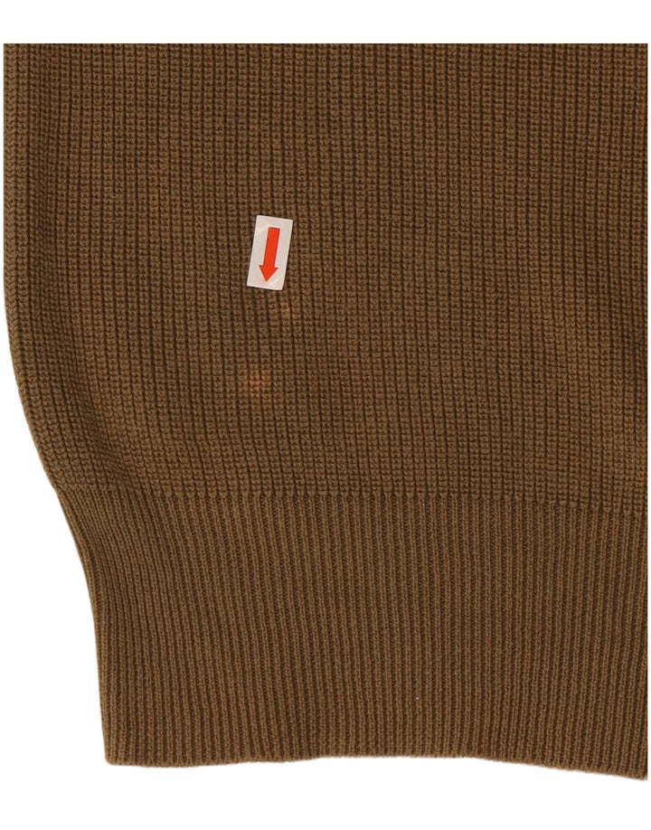 Pulover pentru bărbați RALPH LAUREN, cu gât crew, bumbac maro mediu