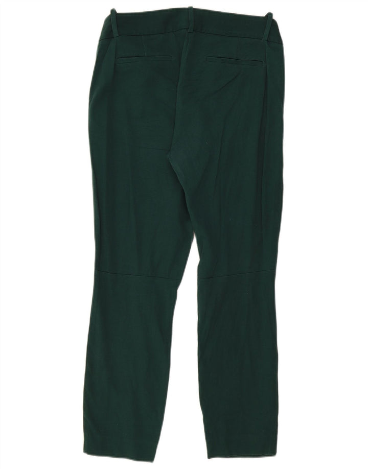 Pantaloni tăiați drept pentru femei J. CREW US 8 Medium W32 L26 Bumbac verde