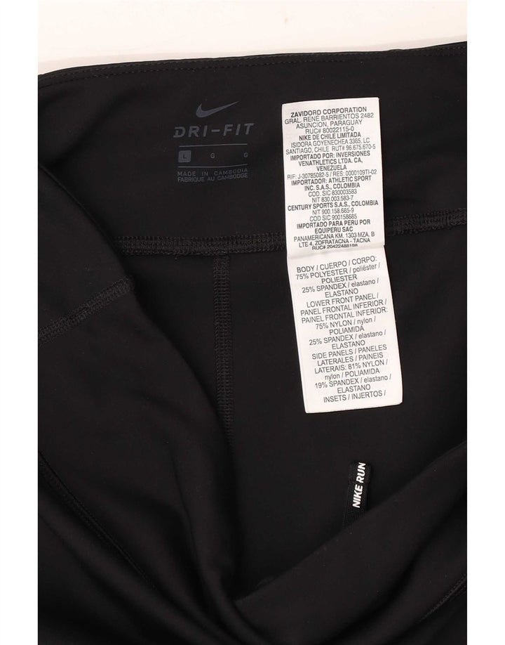Leggings Dri Fit Nike pentru femei, mari, negru, poliester