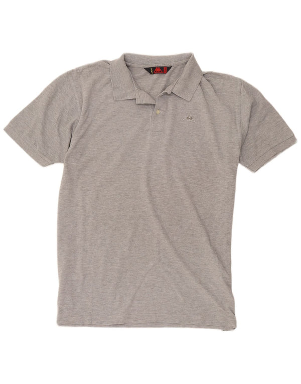 Cămașă polo pentru bărbați Kappa 2XL, bumbac cu pete gri