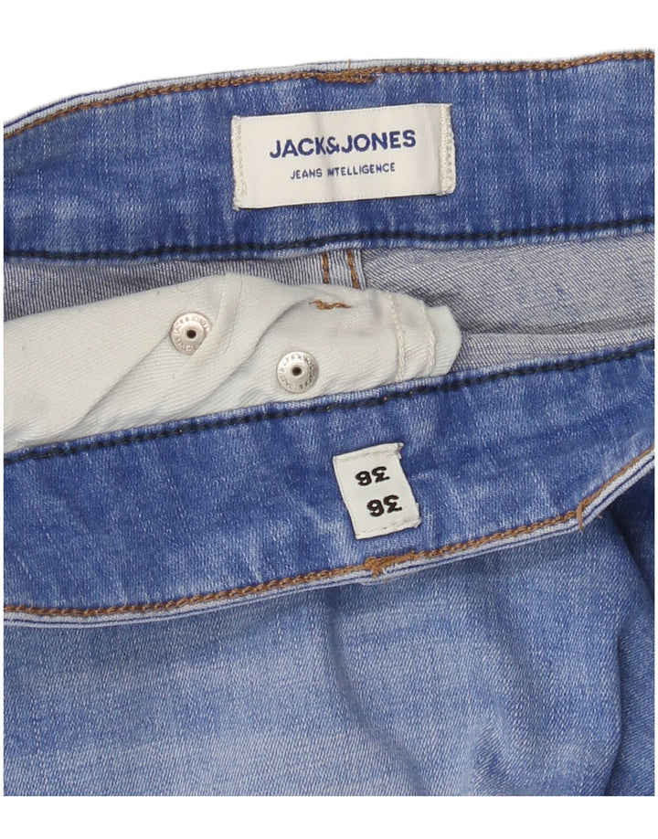 Blugi slim pentru bărbați Jack & Jones W36 L36 Bumbac albastru