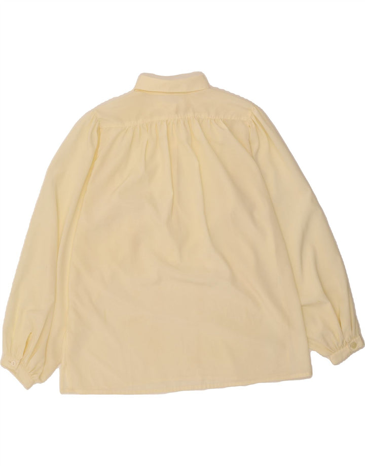 VINTAGE Womens Pullover Shirt EU 38 Medium Yellow Polyester Vintage Vintage and Second-Hand Vintage from Messina Hembry 