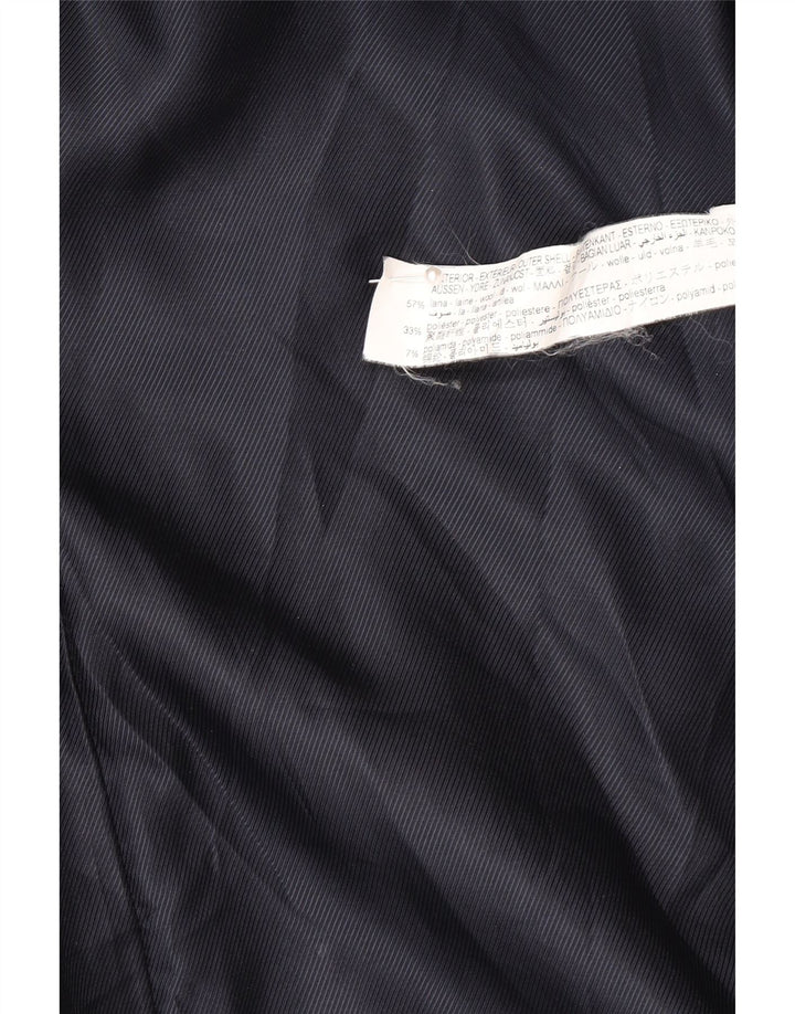 Palton dublu pentru femei Zara UK 16 mare, lână bleumarin