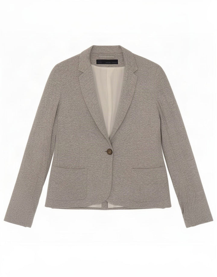 Sacou blazer pentru femei Zara, cu 1 nasture, UK 10, mic, gri cu pete