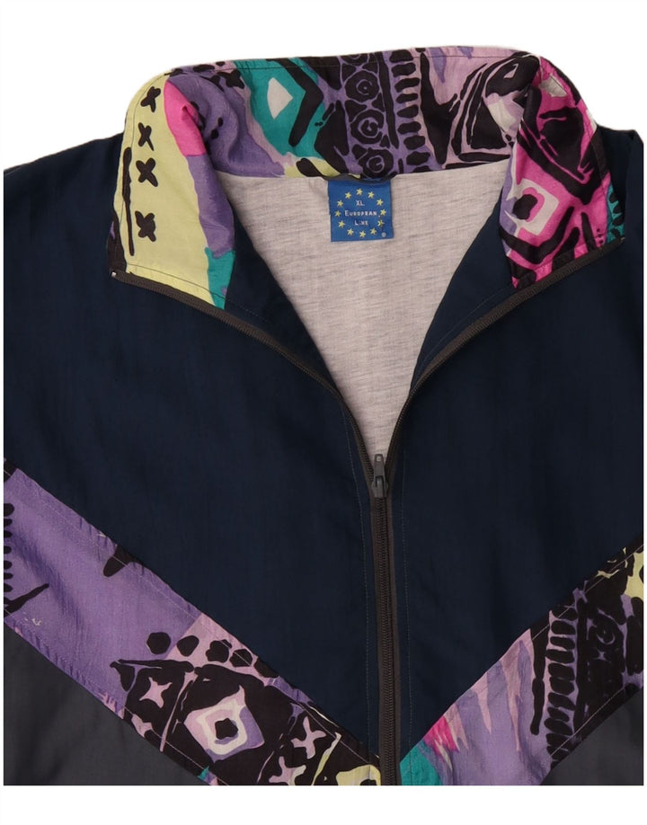 Jachetă de trening pentru bărbați vintage, XL, gri, poliester, anii 90