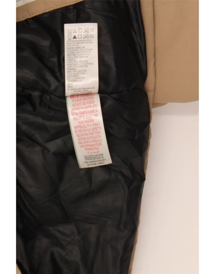 Jachetă de vânt cu glugă Marks & Spencer pentru băieți 13-14 ani, bej, poliamidă