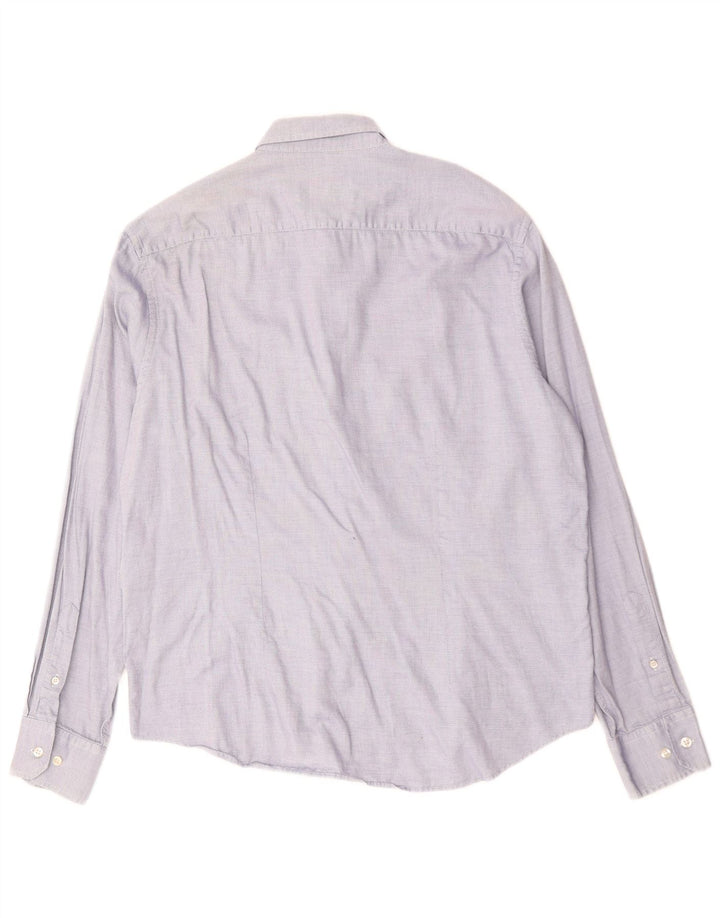 Cămașă Slim Fit FRED PERRY pentru bărbați, bumbac albastru 2XL