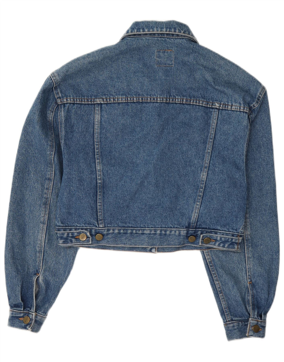 Jachetă de denim scurtă pentru femei Stefanel UK 12 Medium Blue