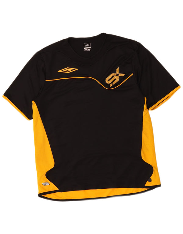 Tricou grafic pentru bărbați Umbro Top XL Negru Colorblock