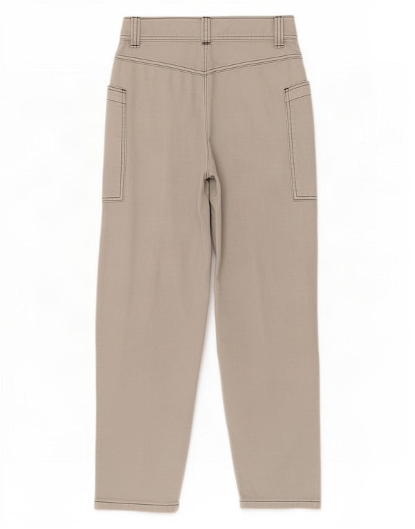 Topshop Pantaloni casual conici pentru femei UK 8 Small W26 L28 Bumbac gri