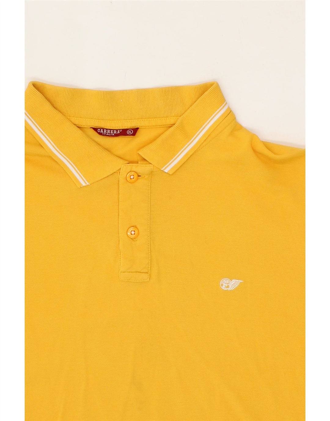 CARRERA Mens Polo Shirt XL Yellow Cotton Vintage Carrera and Second-Hand Carrera from Messina Hembry 