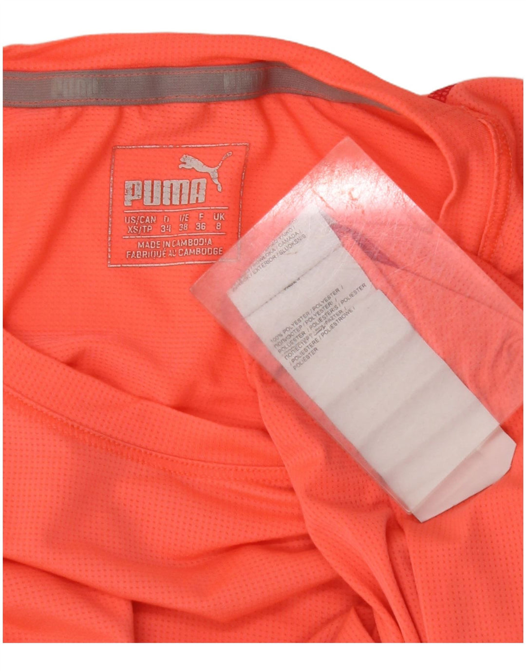 Tricou PUMA pentru femei Top UK 8 Small Orange Poliester