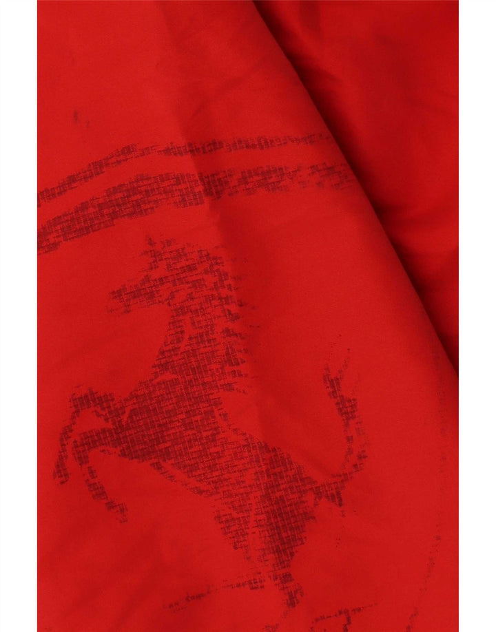 Pantaloni scurți de înot Puma Ferrari Graphic pentru bărbați, poliester roșu mediu