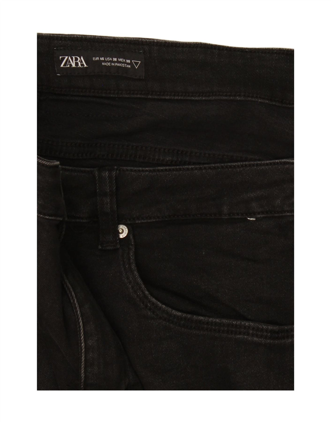 Blugi slim pentru bărbați Zara EU 46 XL W36 L28 Negri