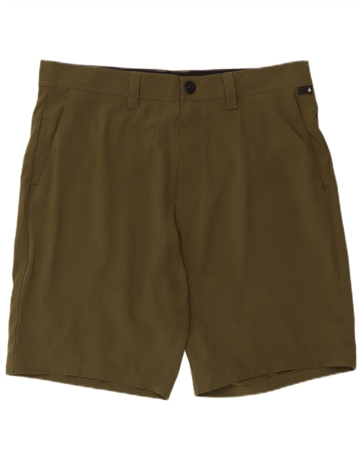 Pantaloni scurți chino pentru bărbați Volcom, mari, kaki, poliester