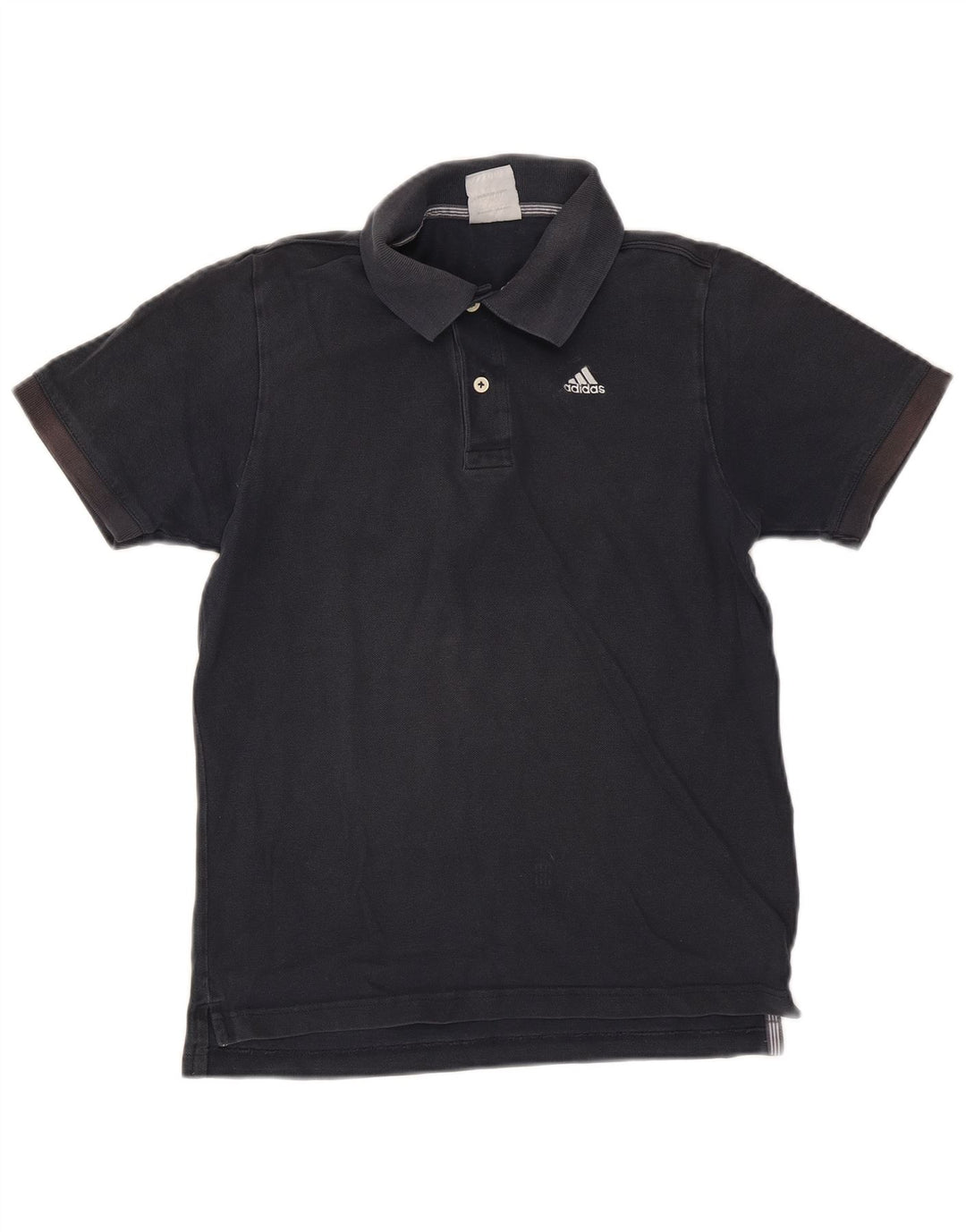 Tricou polo pentru bărbați Adidas mic, albastru bleumarin, bumbac