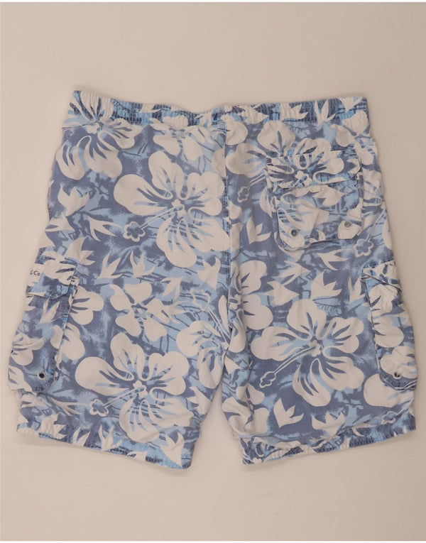 Crew Clothing Pantaloni scurți de înot pentru bărbați XL W38 Blue Floral Poliester
