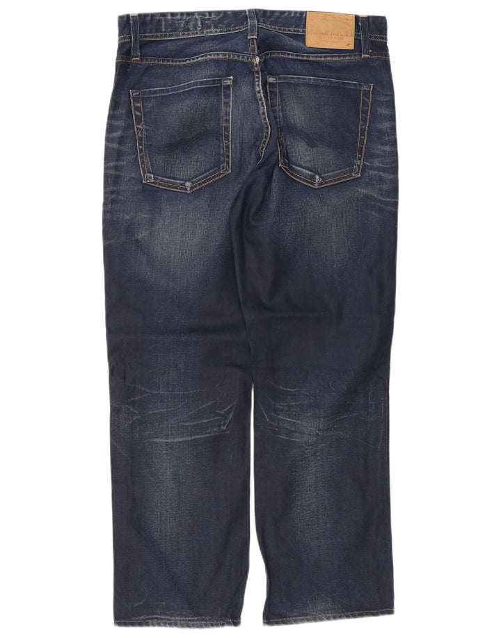 Blugi Jack & Jones Roxy Loose pentru bărbați W33 L29, bumbac bleumarin