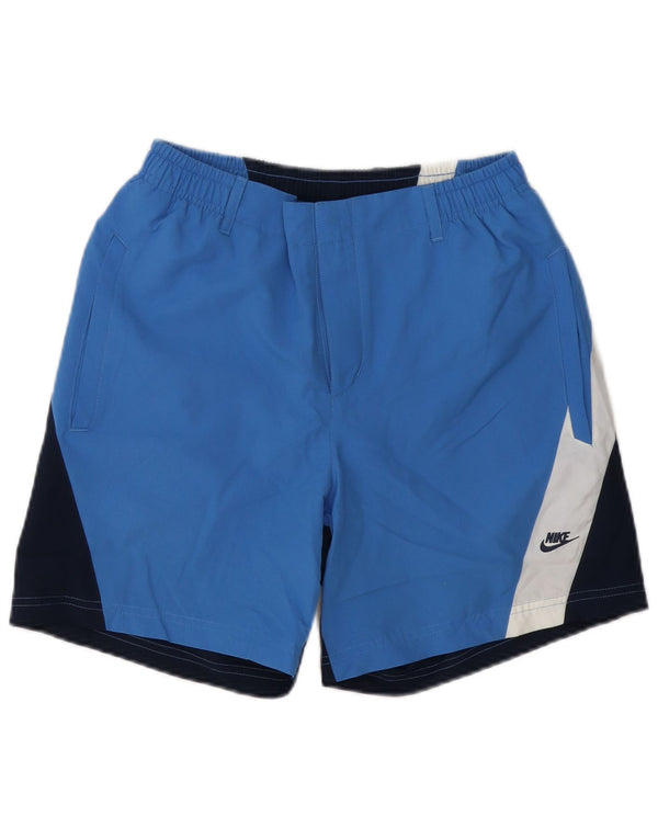 Pantaloni scurți de înot Nike pentru bărbați, albastru, poliester color bloc