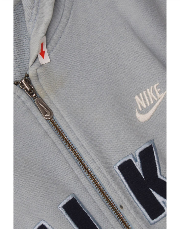Pulover Nike pentru băieți Graphic Zip Hoodie 13-14 ani XL Albastru Bumbac color bloc