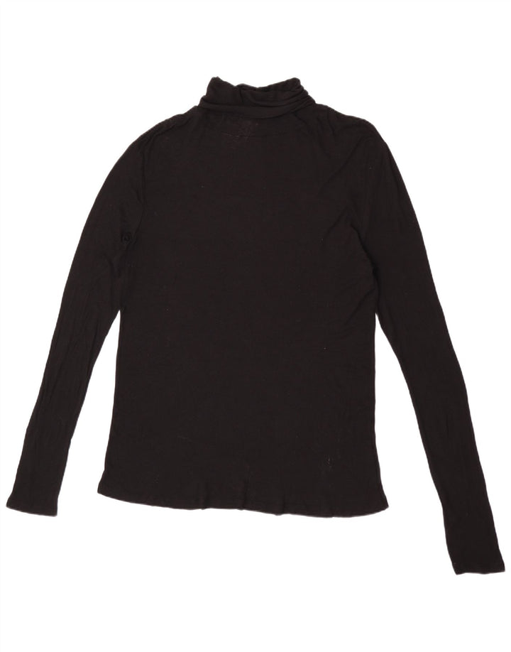 Top femeie Zara cu mânecă lungă UK 16 mare negru